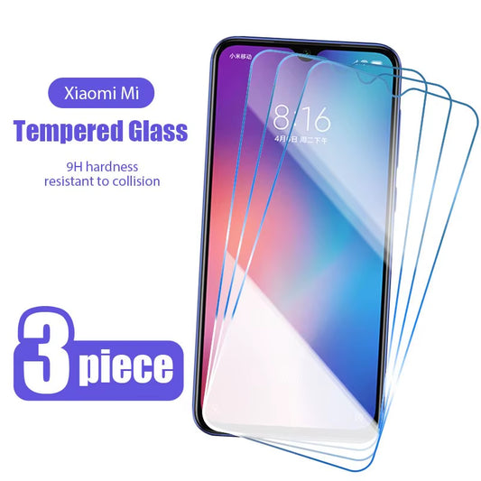 3Pcs Tempered Glass for Xiaomi Mi9